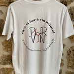 T-shirt Blanc Pur Vin