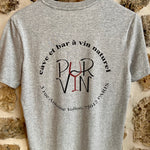 T-shirt Gris Pur Vin